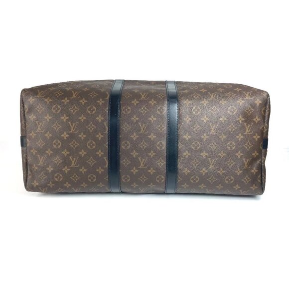 LOUIS VUITTON M56714 MonogramMacassar KeepallBandouliere55 Hand Bag Duffle Bag - Picture 11 of 13